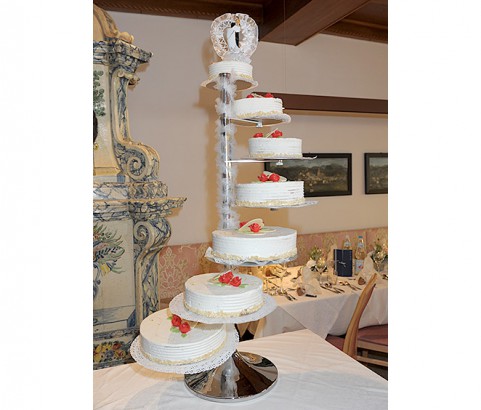 7stöckige Hochzeitstorte Bäckerei Burgauner